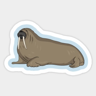 Walrus cartoon illustration Sticker